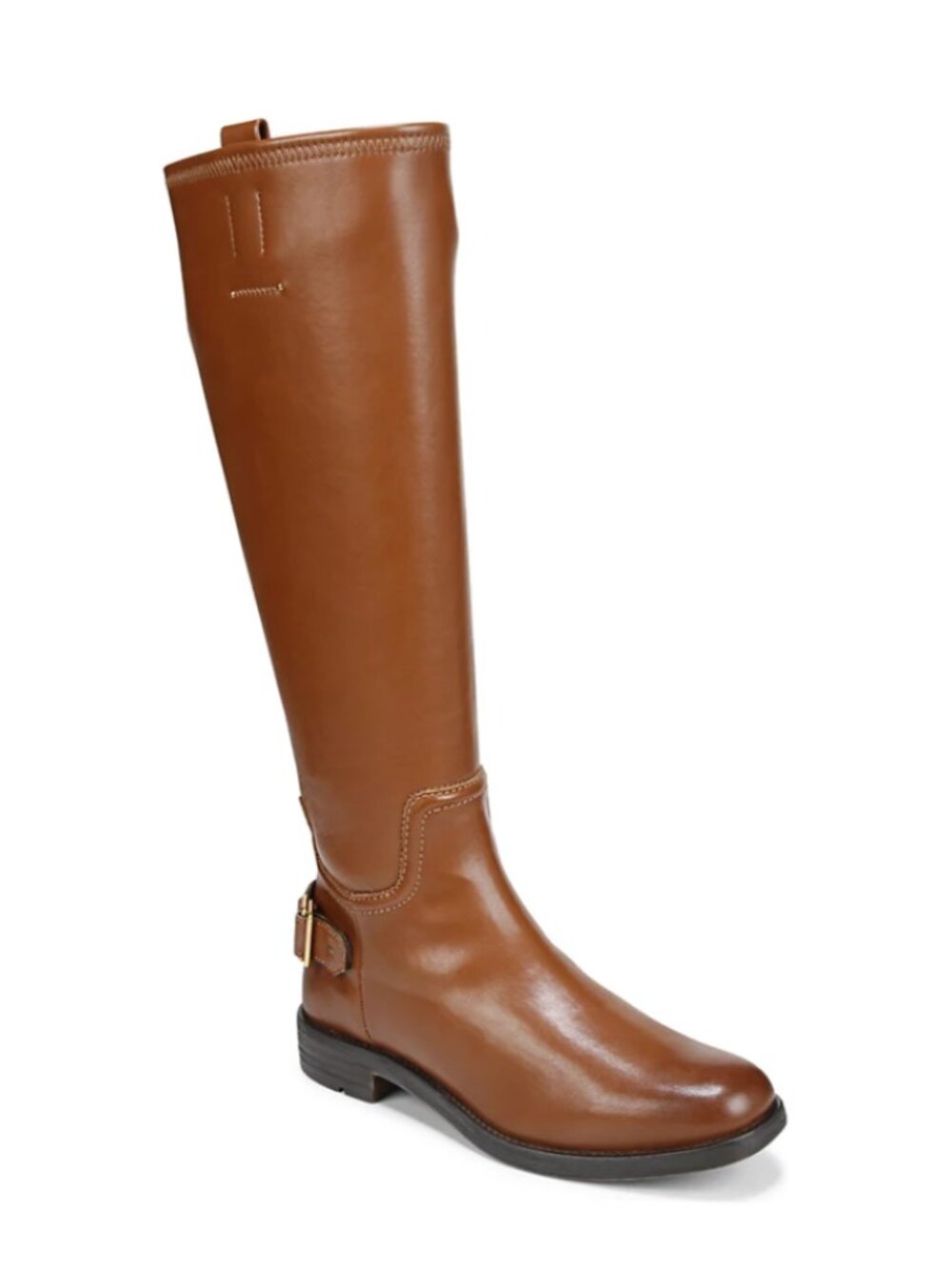 NIB Franco Sarto Cognac Wide Calf Merina Knee‑High Riding Boots 7.5 Equestrian